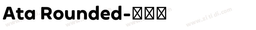 Ata Rounded字体转换